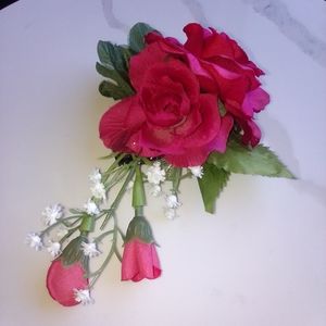 Flower barrette